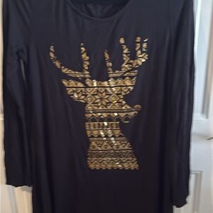 Black and Gold Women's gown